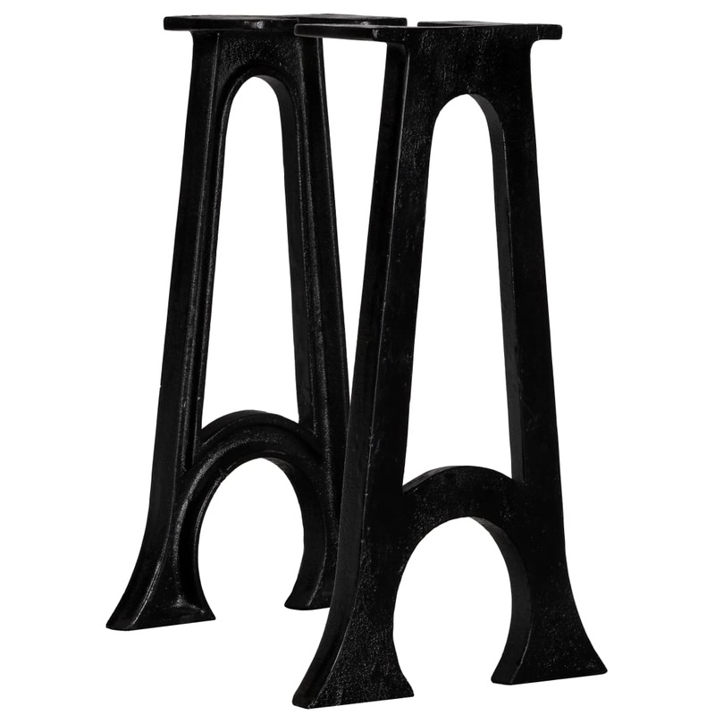 Berkfield Bench Legs 2 pcs with Arched Base A-Frame Cast Iron