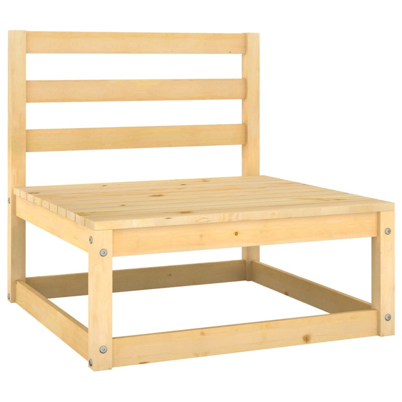Berkfield Garden Middle Sofa Solid Wood Pine