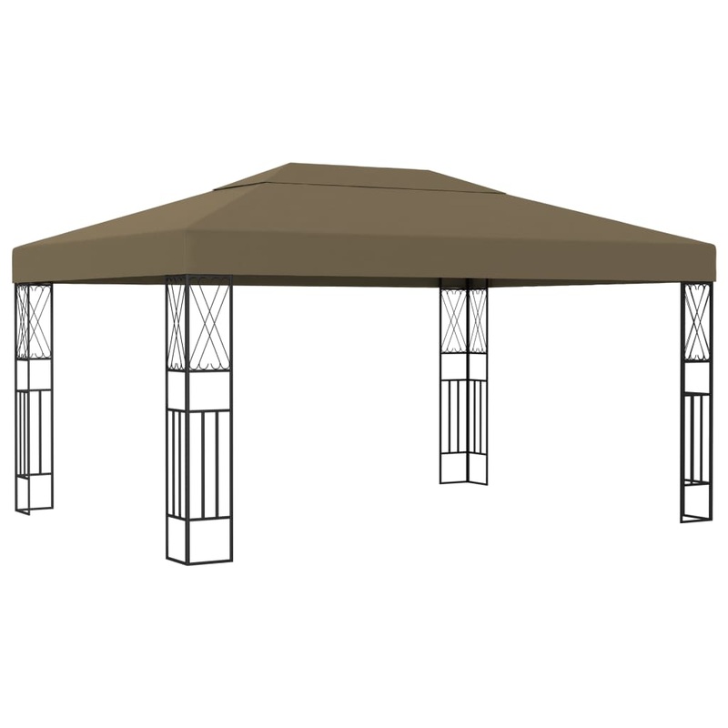 Berkfield Gazebo 3×4 m Taupe Fabric