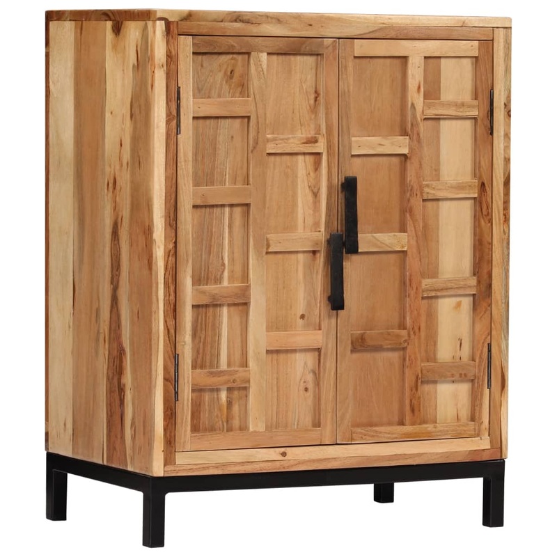 Berkfield Sideboard Solid Acacia Wood 60x35x76 cm Brown