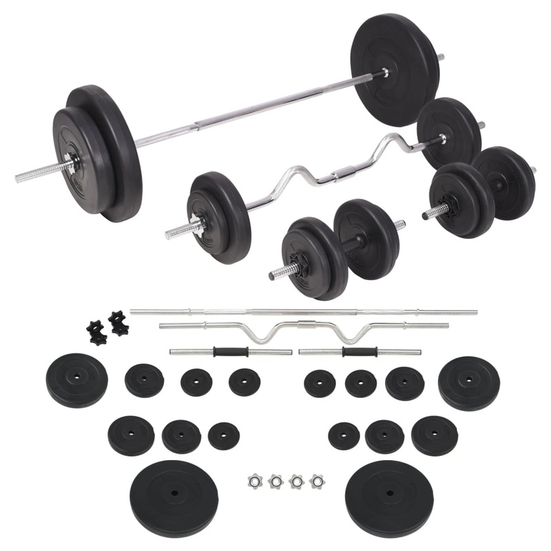 Berkfield Barbell and Dumbbell Set 90 kg