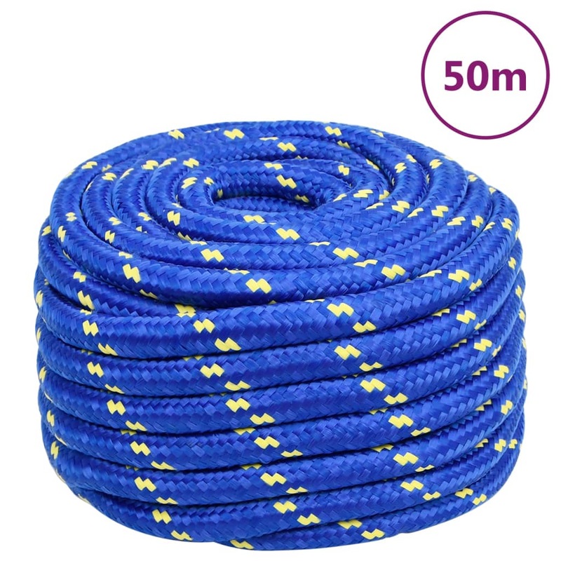 Berkfield Boat Rope Blue 20 mm 50 m Polypropylene