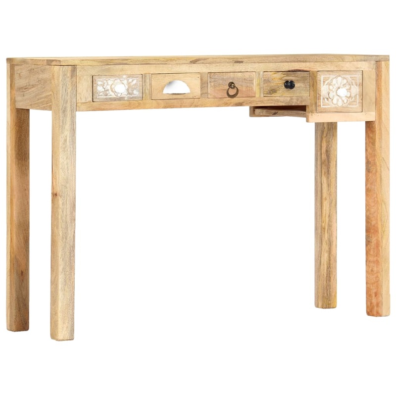 Berkfield Console Table 110x30x75 cm Solid Mango Wood