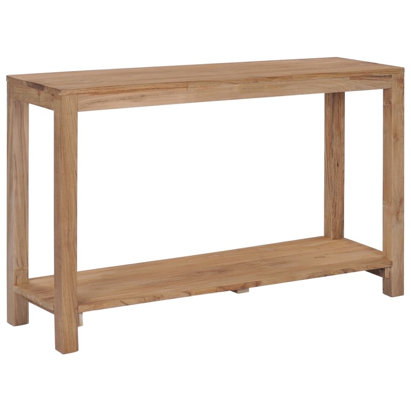 Berkfield Console Table 120x35x75 cm Solid Teak Wood