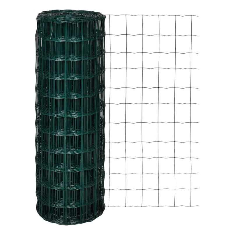 Berkfield Euro Fence Steel 10×1.7 m Green