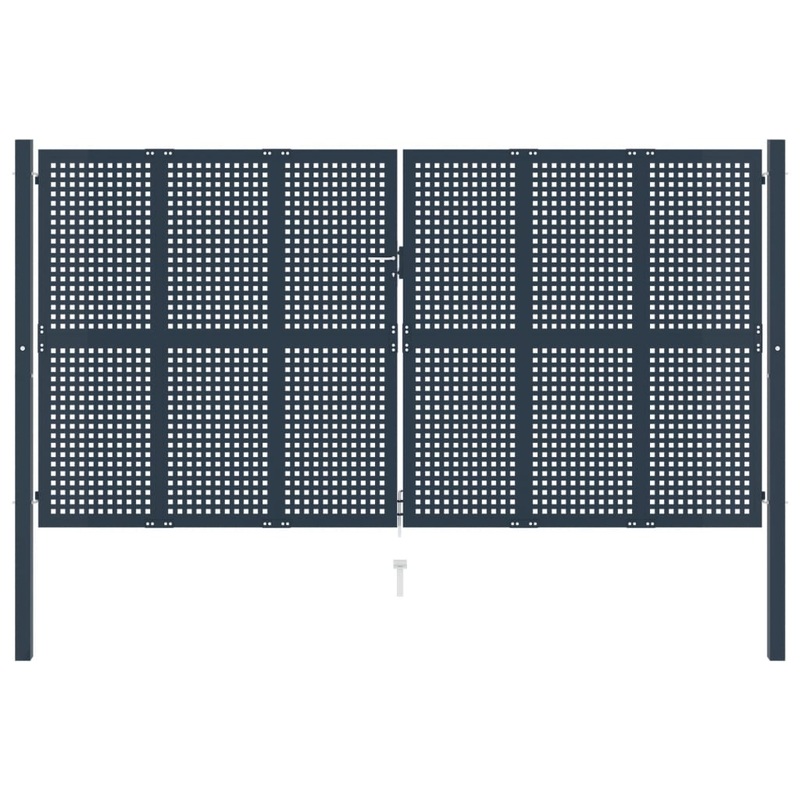 Berkfield Fence Gate Anthracite 404×225 cm Steel