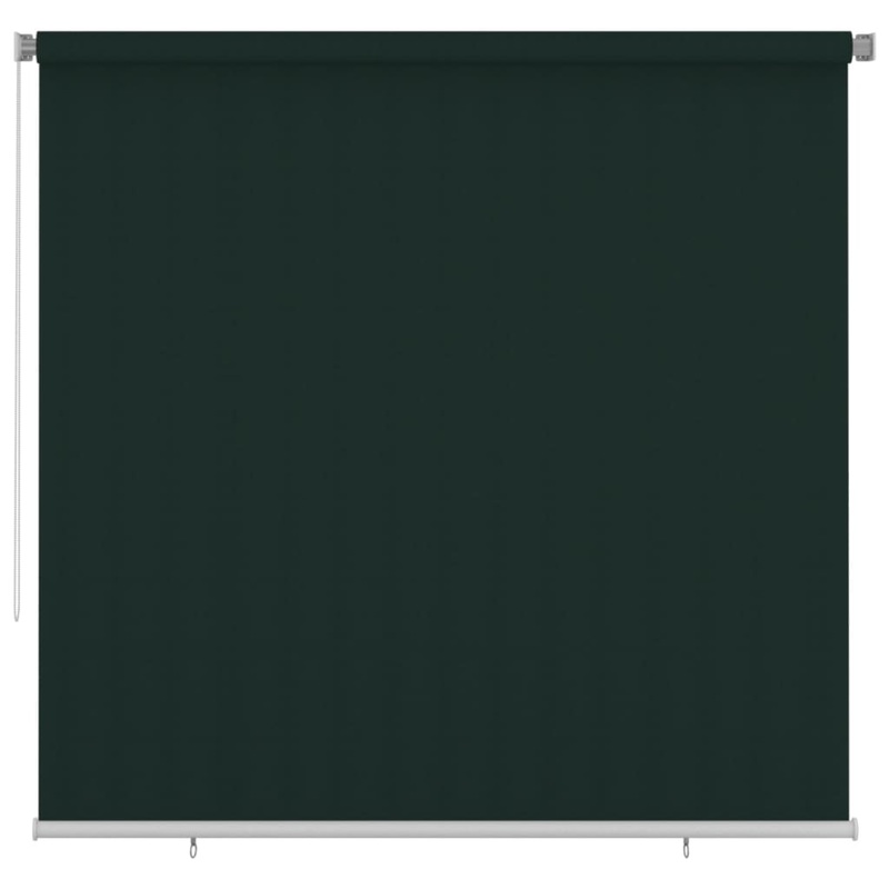 Berkfield Outdoor Roller Blind 240×230 cm Dark Green HDPE
