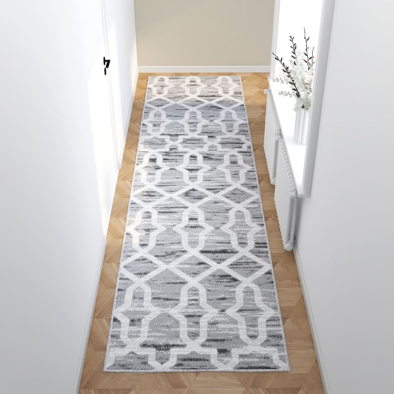 Berkfield Printed Carpet Runner Washable Foldable 100×400 cm Polyester