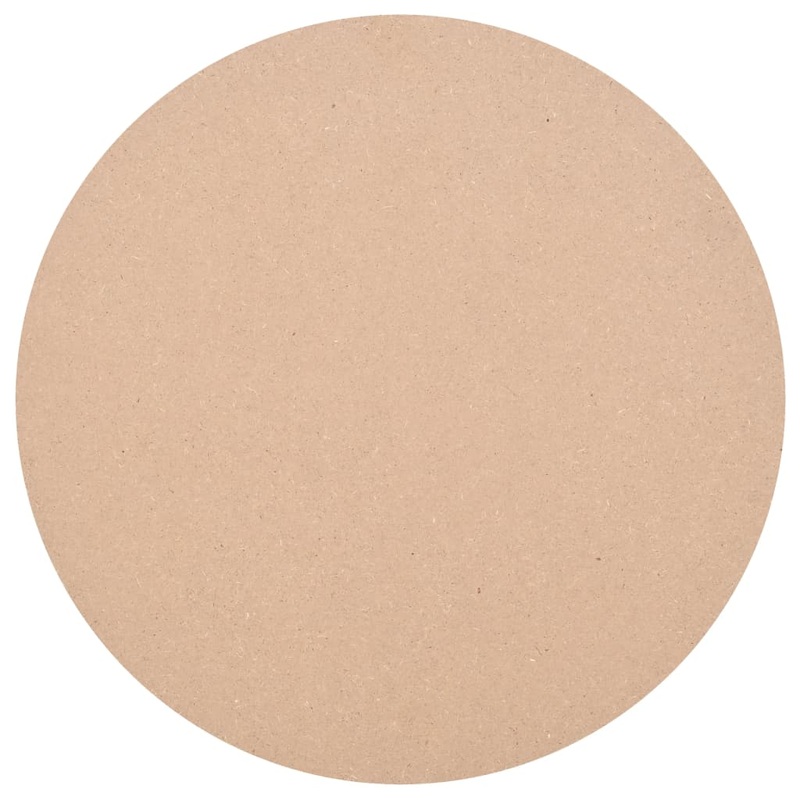 Berkfield Table Top Round MDF 800×18 mm
