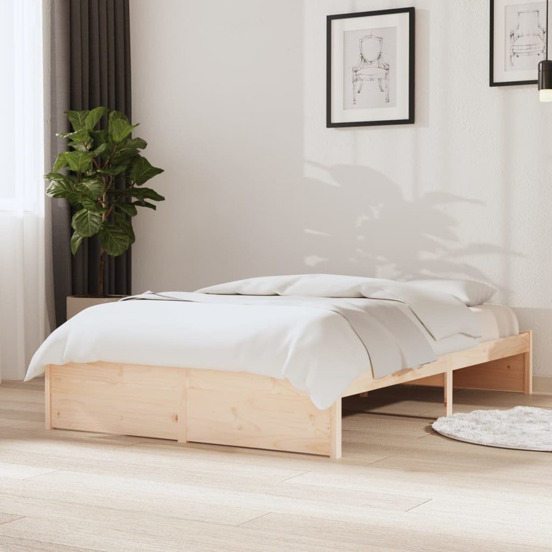 Berkfield Bed Frame Solid Wood 120×200 cm