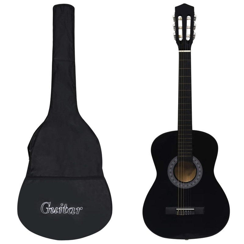 Berkfield Classical Guitar for Beginner with Bag Black 3/4 36