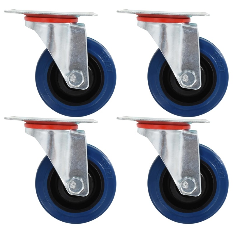 Berkfield 12 pcs Swivel Casters 75 mm