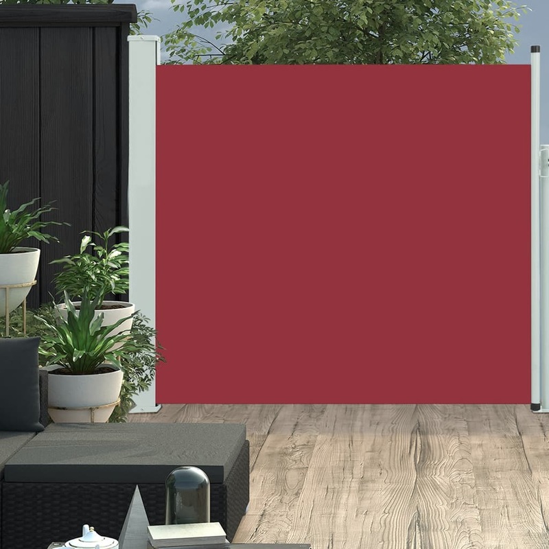 Berkfield Patio Retractable Side Awning 170×300 cm Red