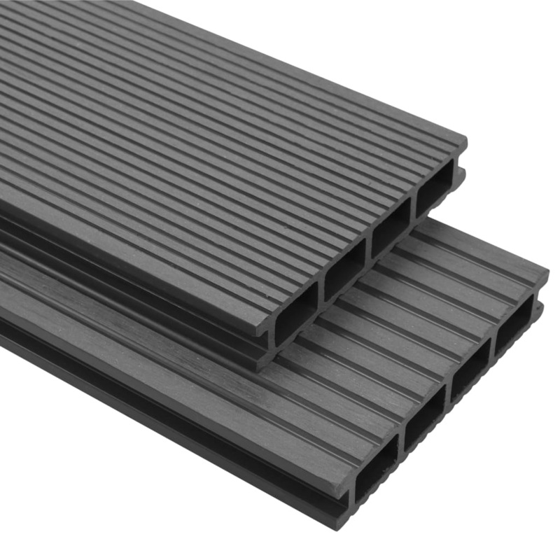 Berkfield WPC Decking Boards with Accessories 26 m__ 2.2 m Grey