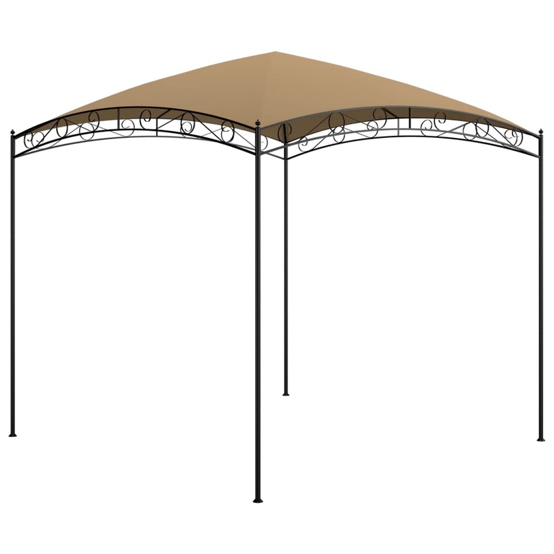 Berkfield Gazebo 3x3x2.65 m Taupe 180 g/m__