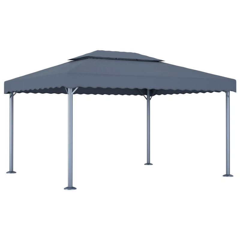 Berkfield Gazebo 400×300 cm Anthracite Aluminium