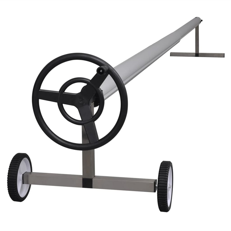 Berkfield Pool Cover Roller with Stainless steel Base