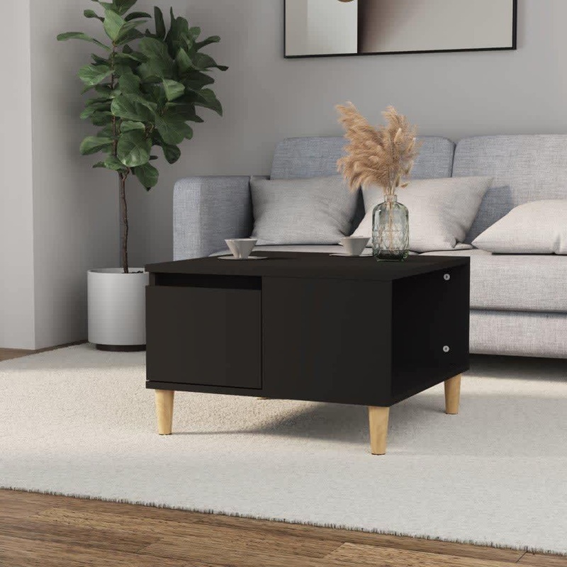 Berkfield Coffee Table Black 55x55x36.5 cm Engineered Wood
