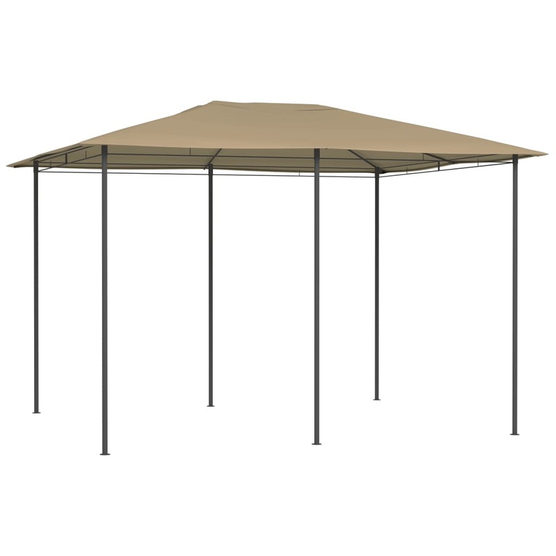 Berkfield Gazebo 3x4x2.6 m Taupe 160 g/m__