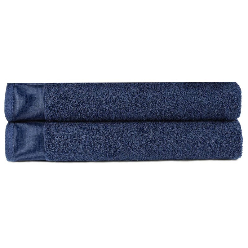 Berkfield Hand Towels 2 pcs Cotton 450 gsm 50×100 cm Navy