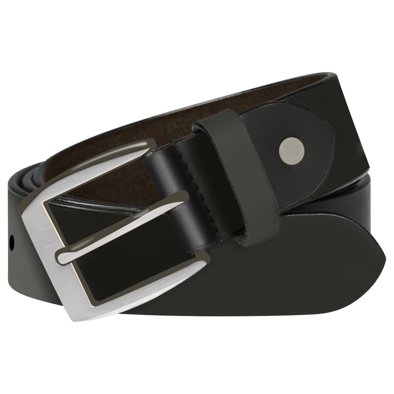 Berkfield Men’s Business Belt Leather Black 125 cm