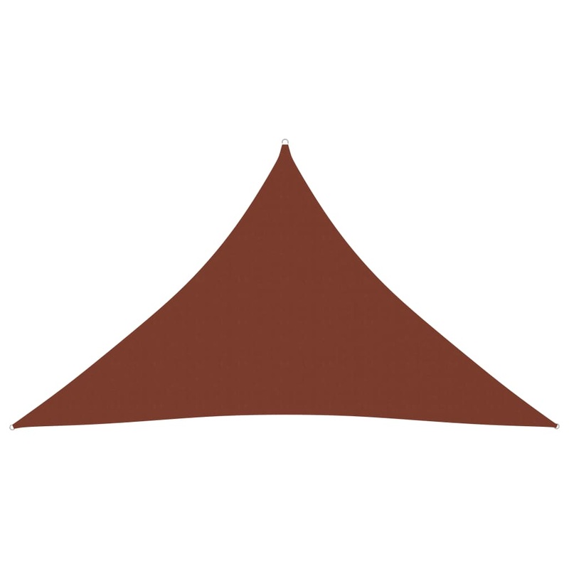 Berkfield Sunshade Sail Oxford Fabric Triangular 3x3x4.24 m Terracotta