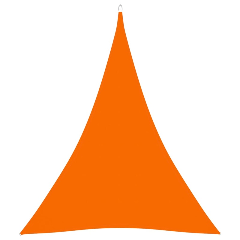 Berkfield Sunshade Sail Oxford Fabric Triangular 5x6x6 m Orange
