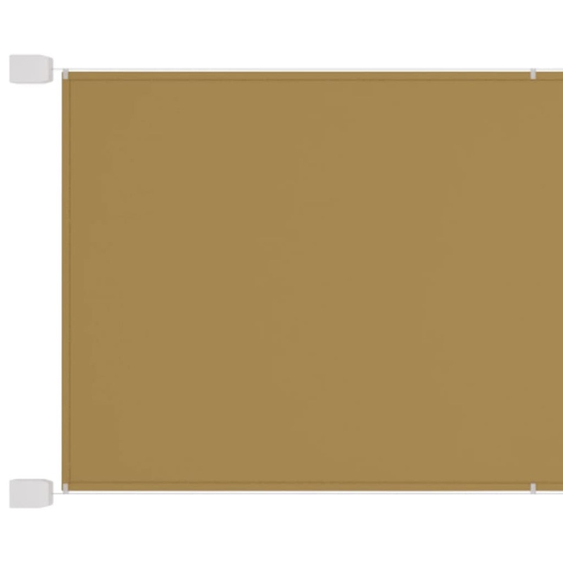 Berkfield Vertical Awning Beige 140×360 cm Oxford Fabric