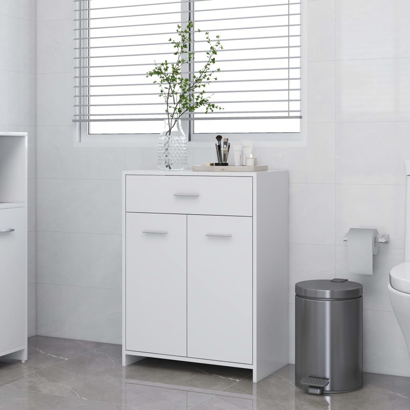 Berkfield Bathroom Cabinet White 60x33x80 cm Engineered Wood