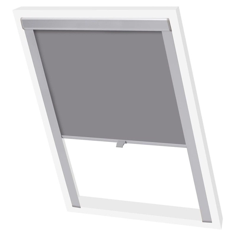 Berkfield Blackout Roller Blinds Grey S08/608