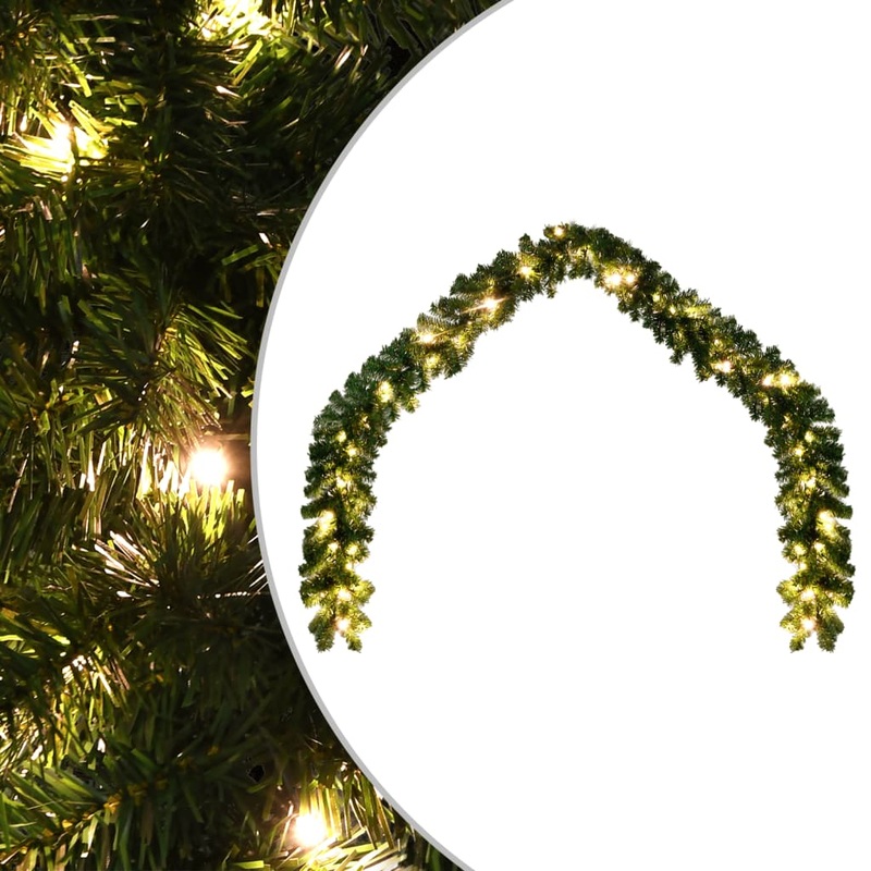 Berkfield Christmas Garland with LED Lights 5 m