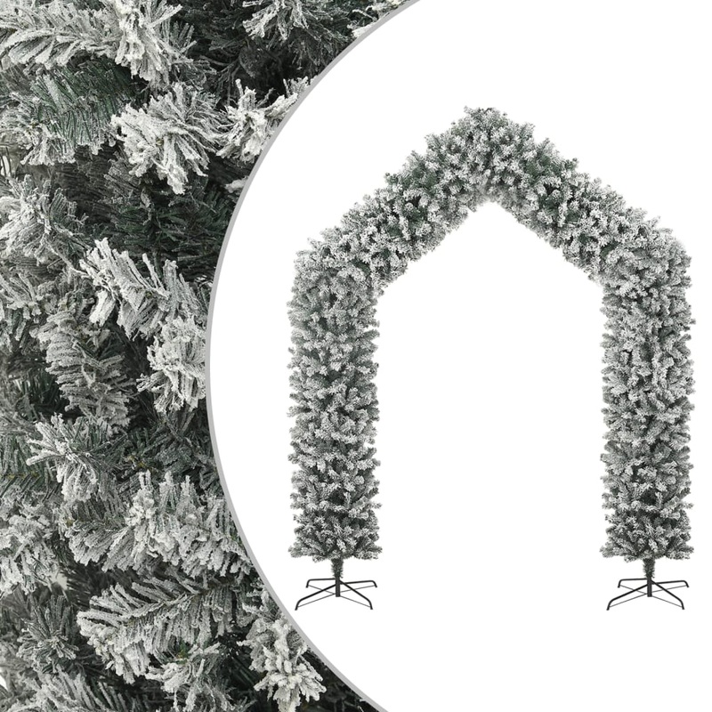 Berkfield Christmas Tree Arch with Flocked Snow 270 cm