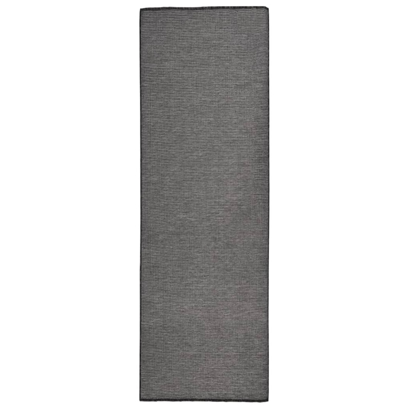 Berkfield Outdoor Flatweave Rug 80×250 cm Grey