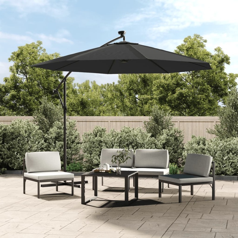Berkfield Replacement Fabric for Cantilever Umbrella Anthracite 350 cm