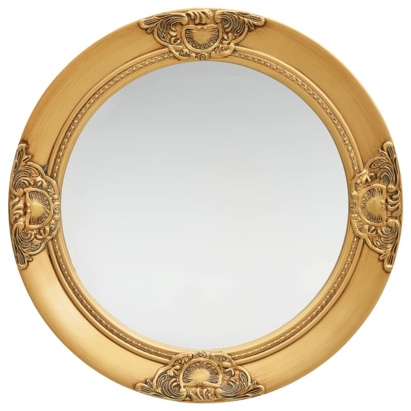Berkfield Wall Mirror Baroque Style 50 cm Gold