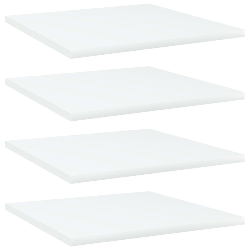 Berkfield Bookshelf Boards 4 pcs White 40x40x1.5 cm Engineered Wood