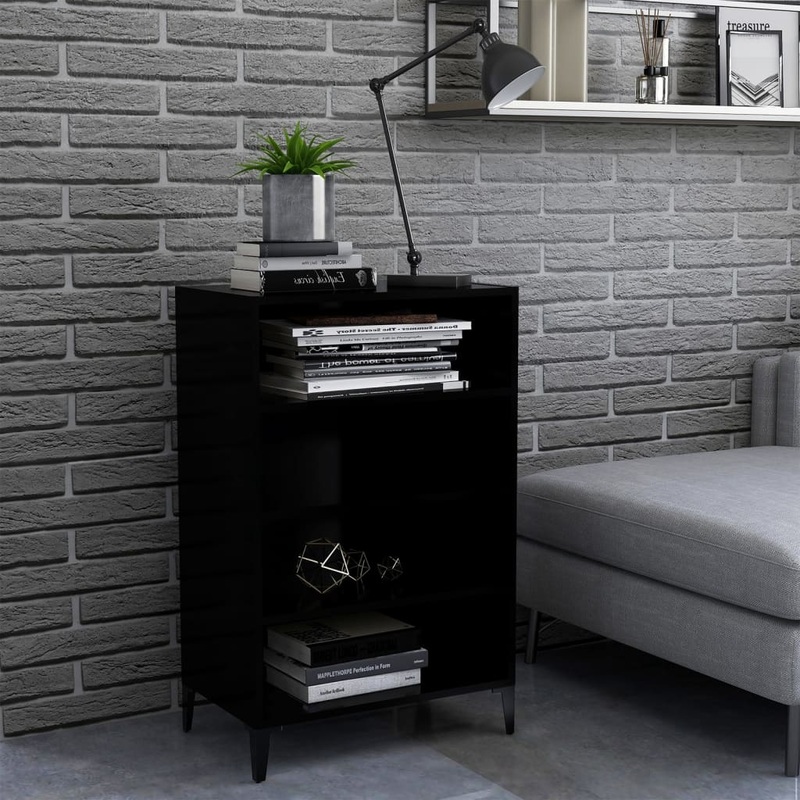 Berkfield Sideboard Black 57x35x90 cm Engineered Wood