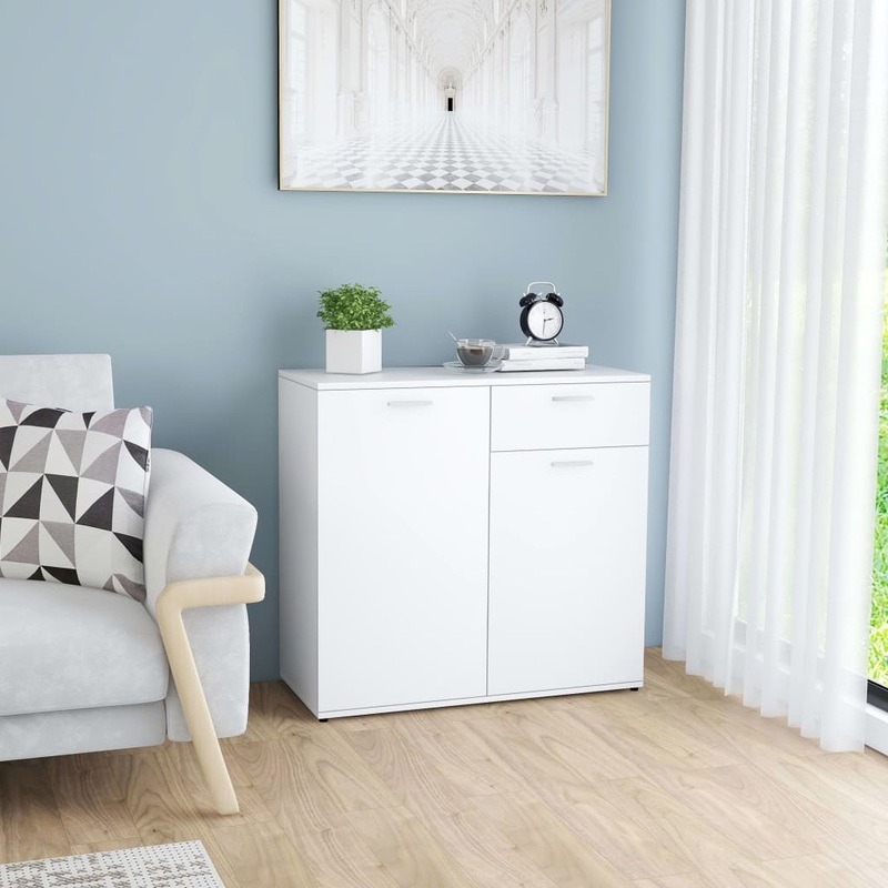Berkfield Sideboard White 80x36x75 cm Engineered Wood