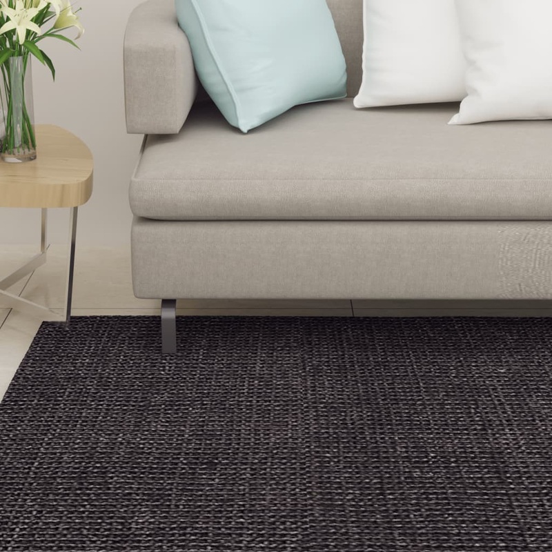 Berkfield Sisal Rug for Scratching Post Black 66×150 cm
