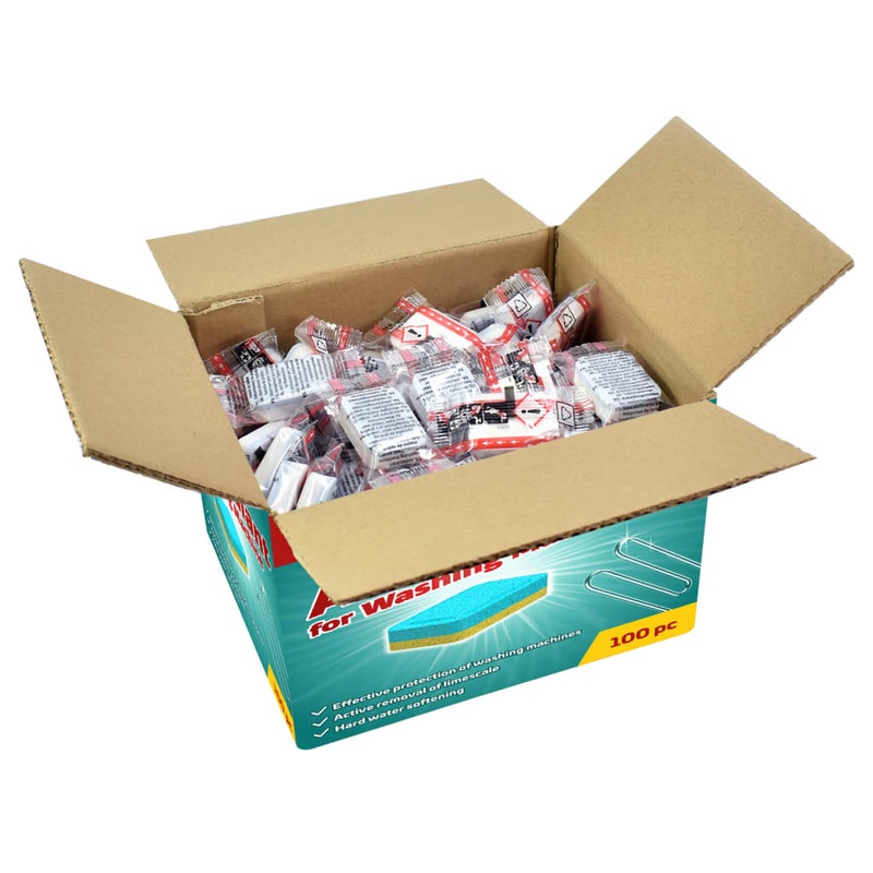 Berkfield Washing Machine Detergent Tablets 100pcs Prevent Limescale&Dirt