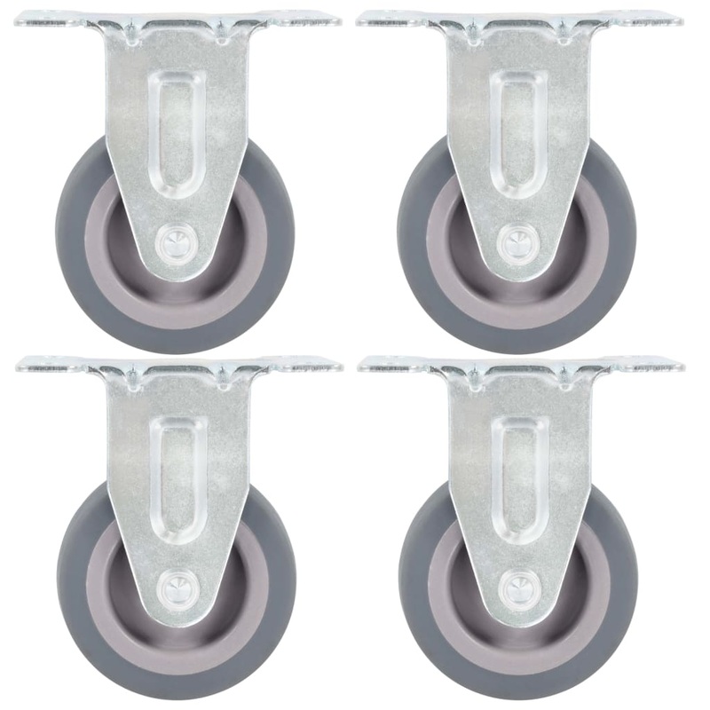 Berkfield 12 pcs Fixed Casters 50 mm