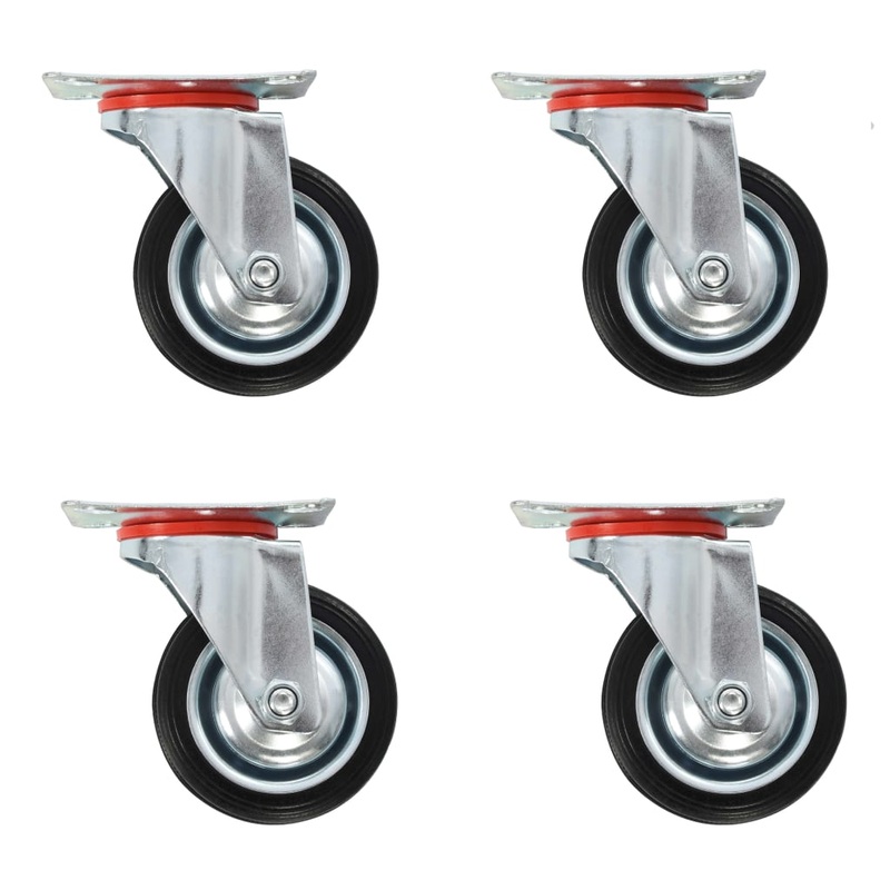 Berkfield 16 pcs Swivel Casters 75 mm