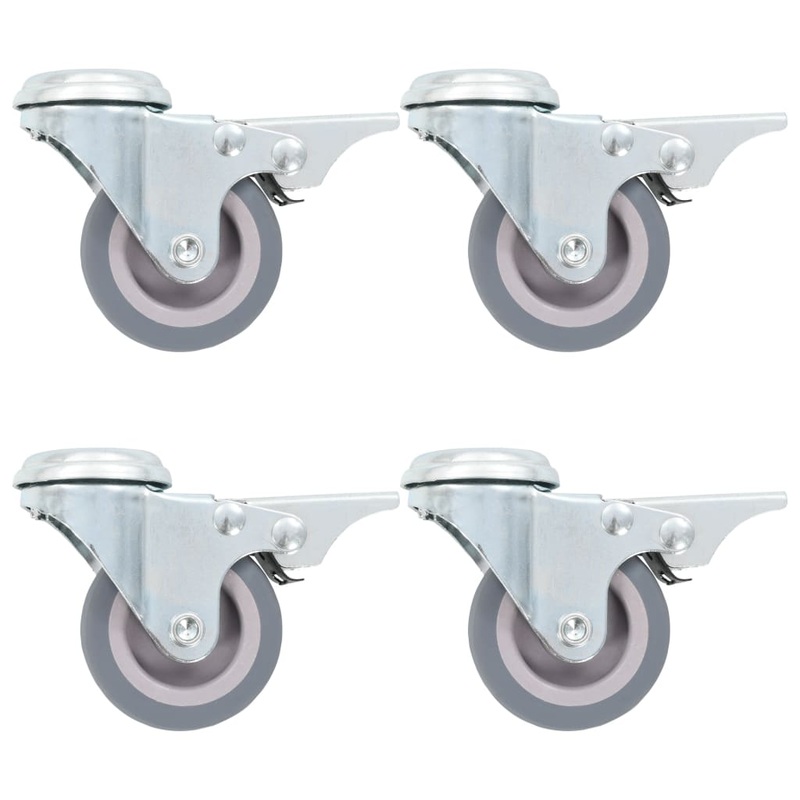 Berkfield 8 pcs Bolt Hole Swivel Casters 50 mm
