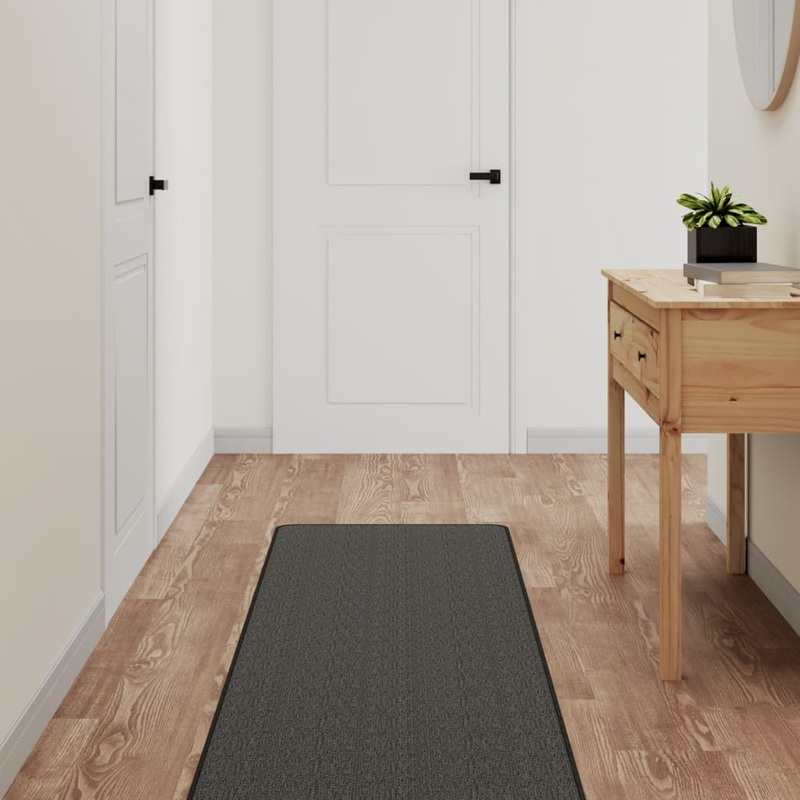Berkfield Carpet Runner Sisal Look Anthracite 50×200 cm