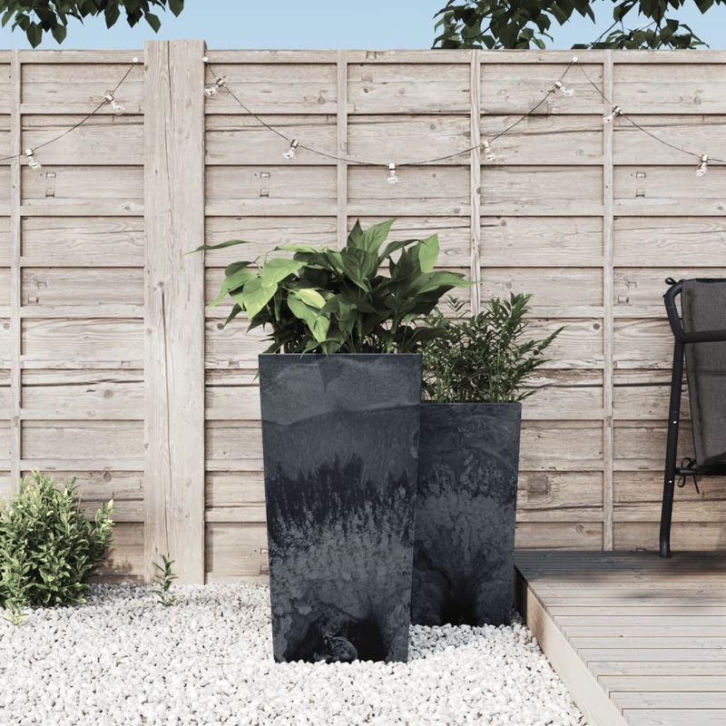 Berkfield Planter with Removable Inner Anthracite 21/49 L PP Concrete Look