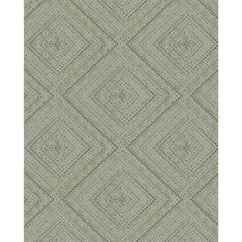 Noordwand Topchic Wallpaper Tone On Tone Diamonds Metallic Green