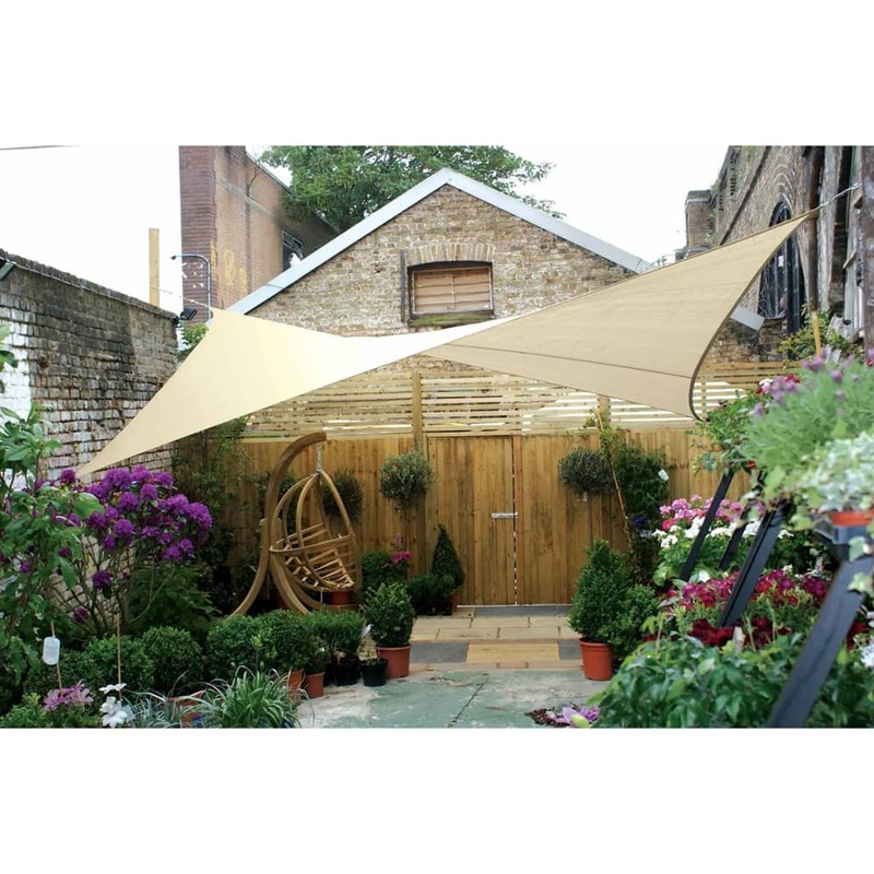 Perel Shade Sail Square 3.6 m Cream GSS4360