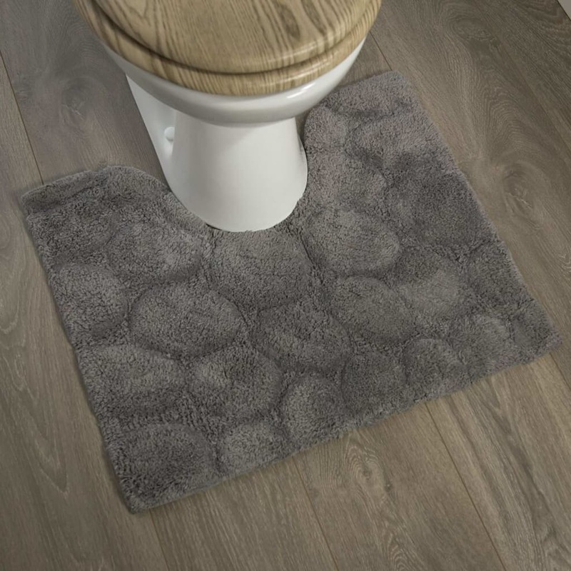 Sealskin Pedestal Mat Pebbles Cotton 50×60 cm Grey