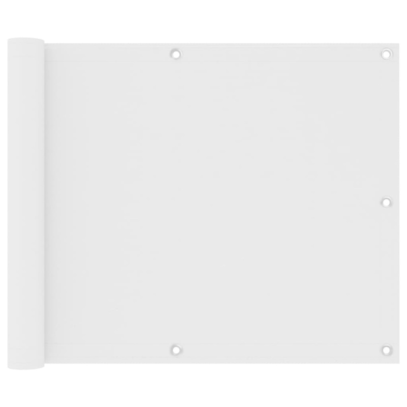 Berkfield Balcony Screen White 75×500 cm Oxford Fabric