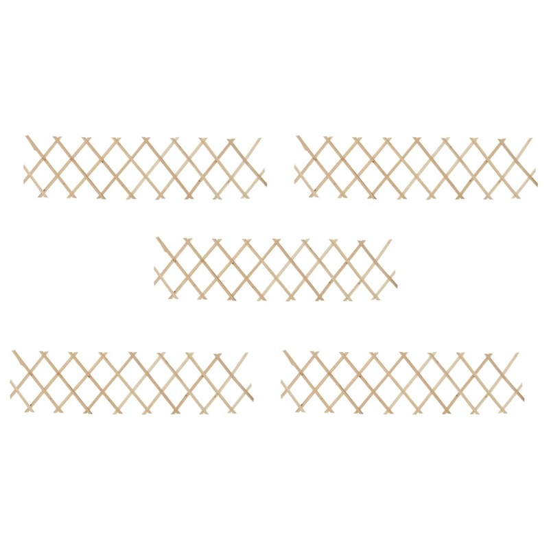 Berkfield Trellis Fences 5 pcs Firwood 180×30 cm